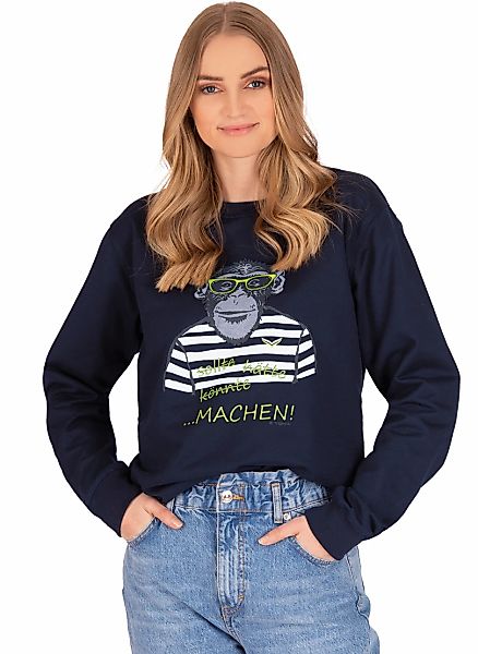 Trigema Sweatshirt "TRIGEMA Sweatshirt mit großem Affen-Druckmotiv" günstig online kaufen