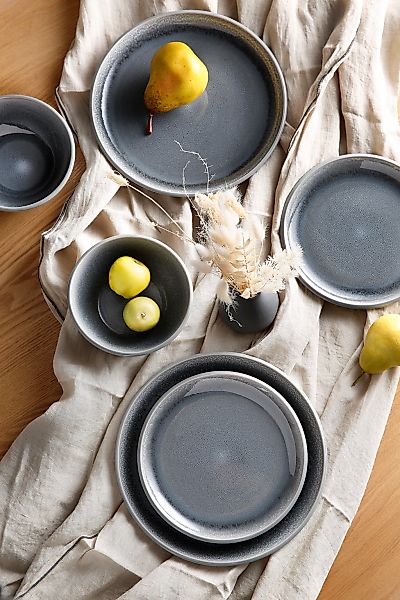 my home Tafelservice "Gerdrup" Reaktivglasur, jedes Stück ein Unikat günstig online kaufen