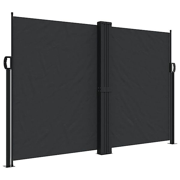 furnicato Seitenmarkise Ausziehbar Schwarz 160x1200 cm günstig online kaufen