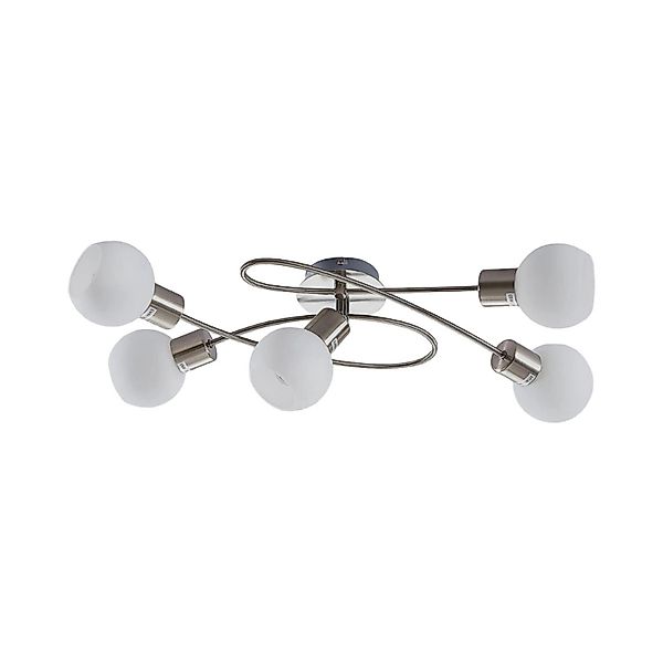 Lindby Deckenlampe Elaina 9620033 Modern in Alu aus Metall 5-flammig E14 Wo günstig online kaufen