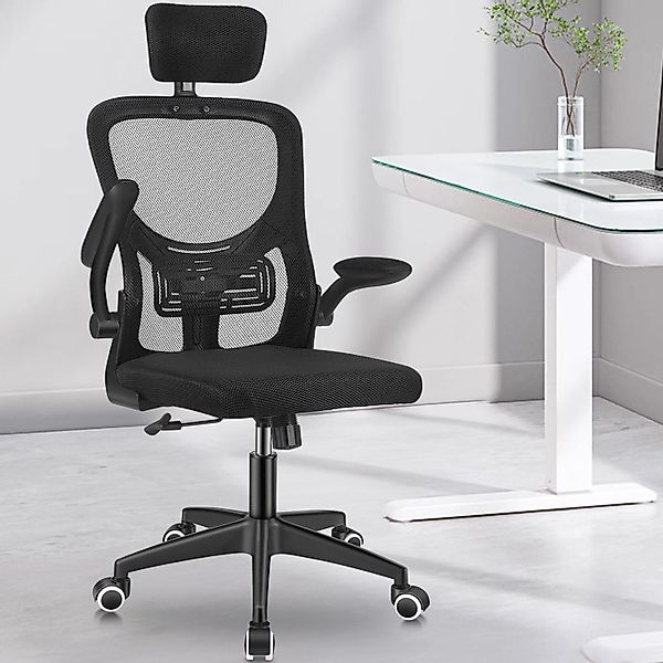 LOVONLIVE Bürostuhl Ergonomisch, Schreibtischstuhl mit Verstellbarer günstig online kaufen