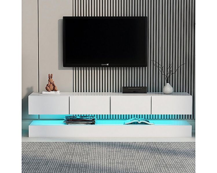 XDeer TV-Schrank TV-Schrank mit 16-farbige LED-Beleuchtung TV-Tisch TV-Stän günstig online kaufen