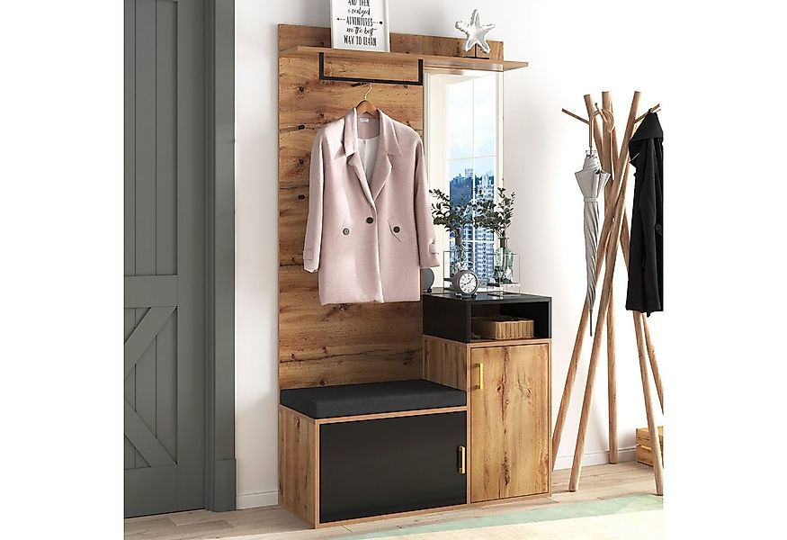 HAUSS SPOLE Garderoben-Set Garderoben-Set Flurgarderobe Garderobe Flurkleid günstig online kaufen