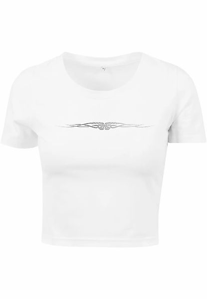 MisterTee T-Shirt "MisterTee Damen Ladies Tribal Cropped Tee" 1 Stk. tlg. günstig online kaufen