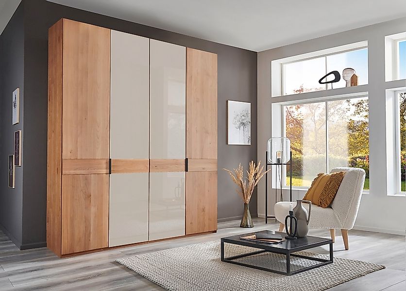 WIEMANN Drehtürenschrank "Cardiff, Massivholztüren in Kombination mit Glas- günstig online kaufen