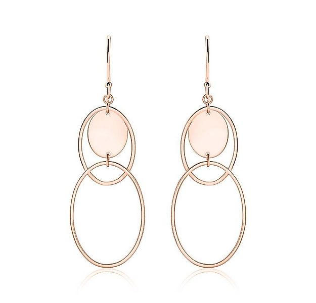 Unique Paar Ohrstecker Damen Ohrhänger von Unique aus Sterlingsilber, rosév günstig online kaufen