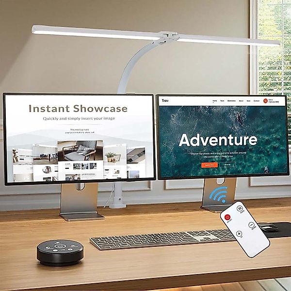 LMaxhome Schreibtischlampe Dimmbar LED Büro-Tischlampe 24W günstig online kaufen