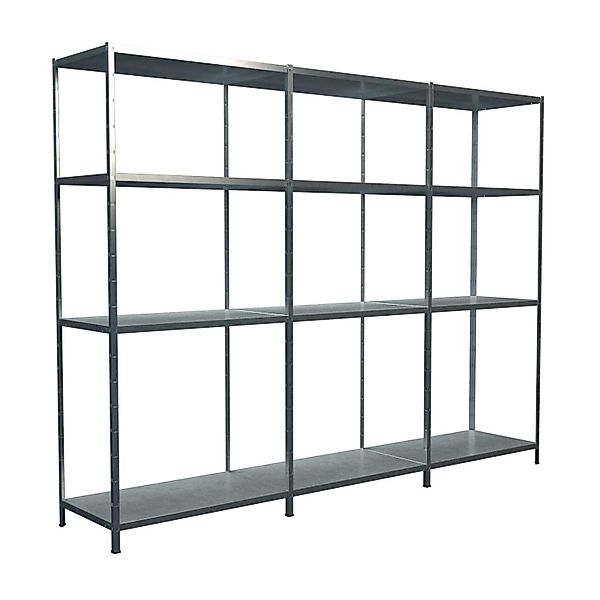 Schulte Steck-Grund- und 2 x Anbauregale 180 cm x 300 cm x 50 cm Verzinkt günstig online kaufen