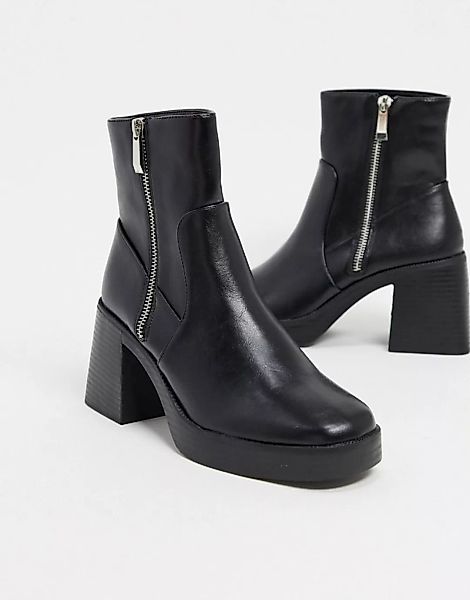 RAID – Leonore – Robuste Ankle-Boots in Schwarz günstig online kaufen