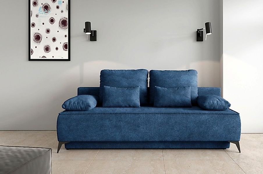 WERK2 Schlafsofa »Indira Samtvelour Boucle Bezug, Breite 206cm, Liegefläche günstig online kaufen