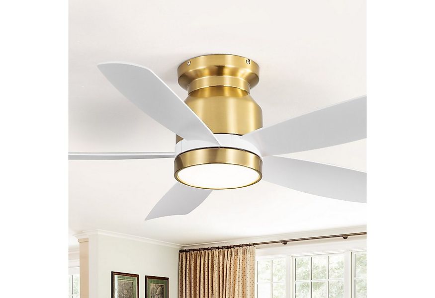 Sofucor Deckenventilator mit 5 Flügeln und Beleuchtung, moderner Deckenvent günstig online kaufen