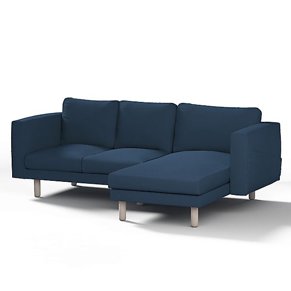 Bezug für Norsborg 3-Sitzer Sofa mit Recamiere, marinenblau , Norsborg Bezu günstig online kaufen