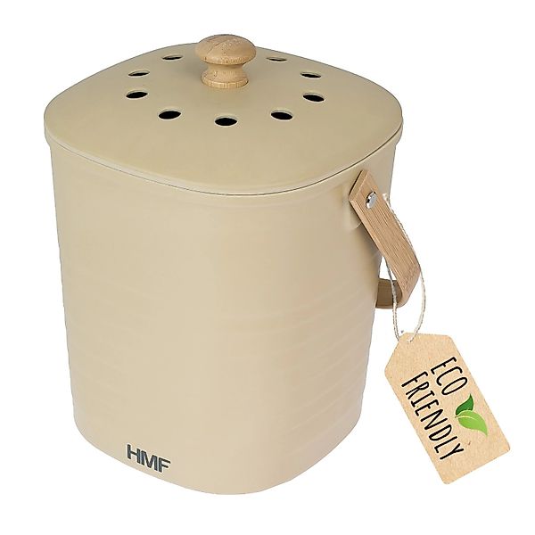 HMF 3780-6L-27 Biomülleimer Küche Geruchsdichter Komposteimer mit Deckel 6 günstig online kaufen