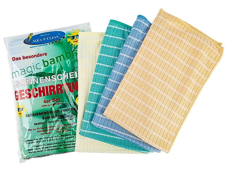 AQUA CLEAN Geschirrtuch Magic Bamboo 4er Set, (4-tlg) günstig online kaufen