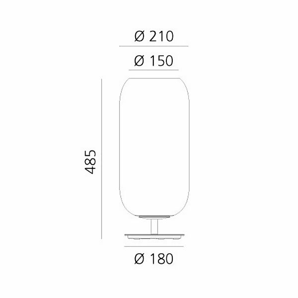 Artemide Gople Tischlampe, weiß/weiß günstig online kaufen