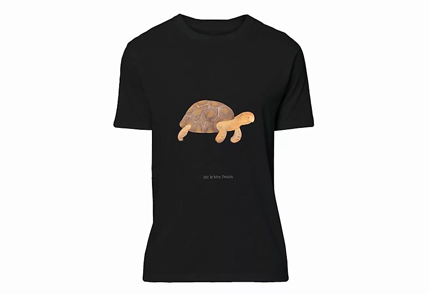 Mr. & Mrs. Panda T-Shirt Schildkröte marschiert - Schwarz - Geschenk, Schil günstig online kaufen