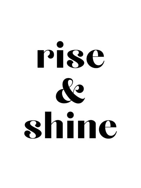 Poster / Leinwandbild - Rise And Shine No4 günstig online kaufen