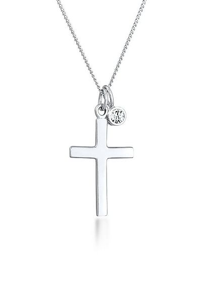 Elli Kette mit Anhänger Kreuz 925 Silber, mit Kristallen von Swarovski®, Kr günstig online kaufen
