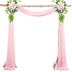 Refttenw Hängedekoration Hochzeits Vorhang Hochzeitsbogen Hintergrundvorhan günstig online kaufen