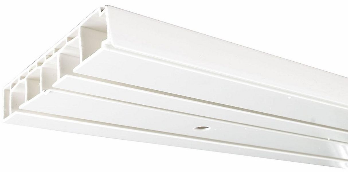 Liedeco Gardinenstange, 3-läufig, Fixmaß, verschraubt, Kunststoff günstig online kaufen