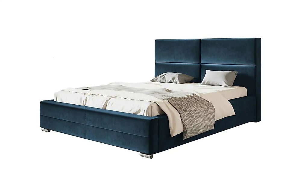 Polsterbett mit Stauraum Sale ¦ blau ¦ Maße (cm): B: 140 H: 104 Betten > Po günstig online kaufen