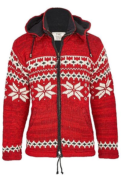 THC Natural Line Strickjacke Schafwollstrickjacke Norweger rot 601 (1 Stück günstig online kaufen