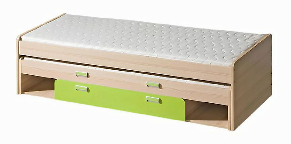 Xlmoebel Bett Zweifaches Kinderbett für Jugendliche mit Bettkasten in Eiche günstig online kaufen