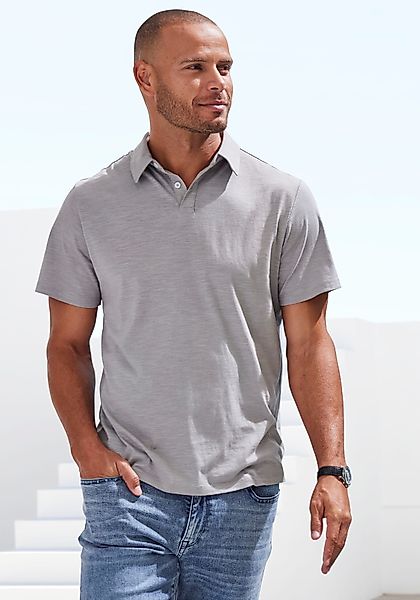 John Devin Poloshirt "mit Slub-Garn Struktur", aus leichter, strukturierter günstig online kaufen