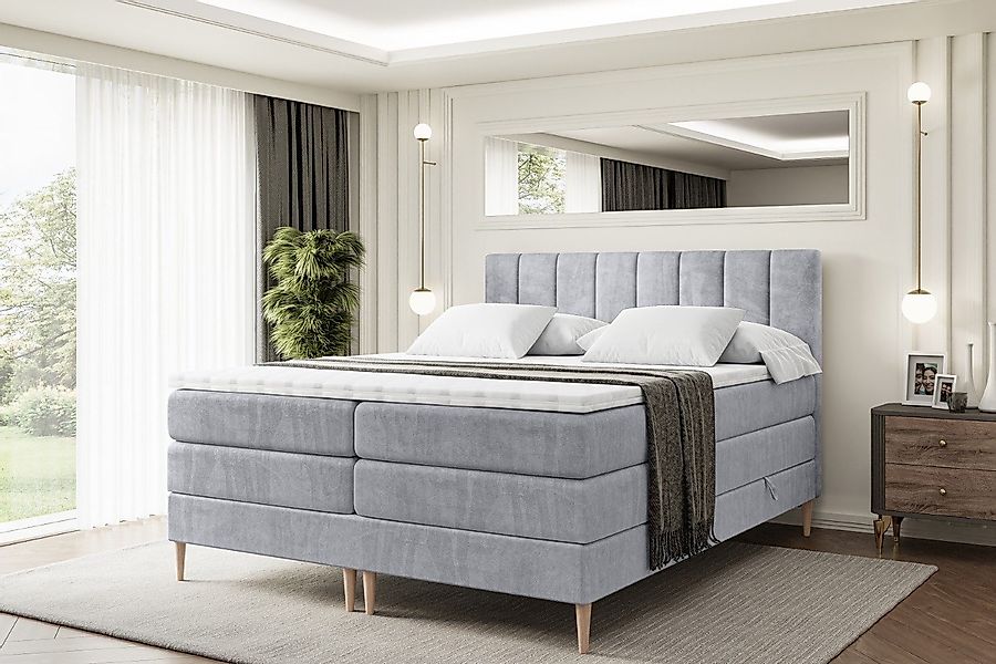 ALTDECOR Boxspringbett OTTA-F KING (Multipocket-Matratze H4, günstig online kaufen