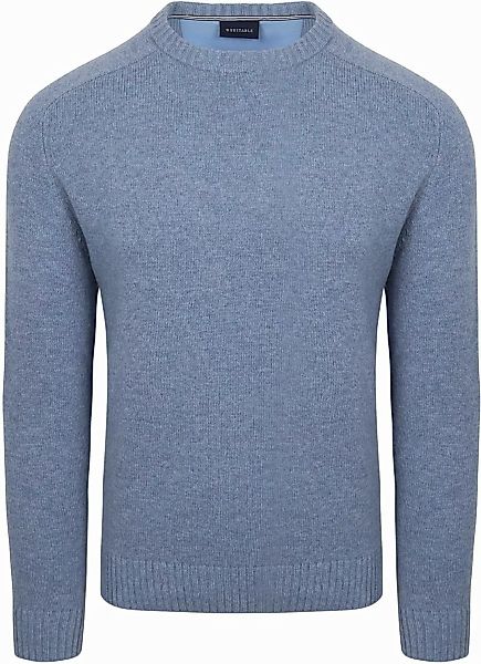 Suitable Lammwolle Pullover Rundhals Hellblau - Größe 3XL günstig online kaufen