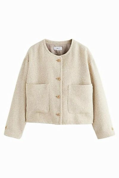 Next Bouclèjacke Kragenlose Bouclé-Jacke (1-St) günstig online kaufen