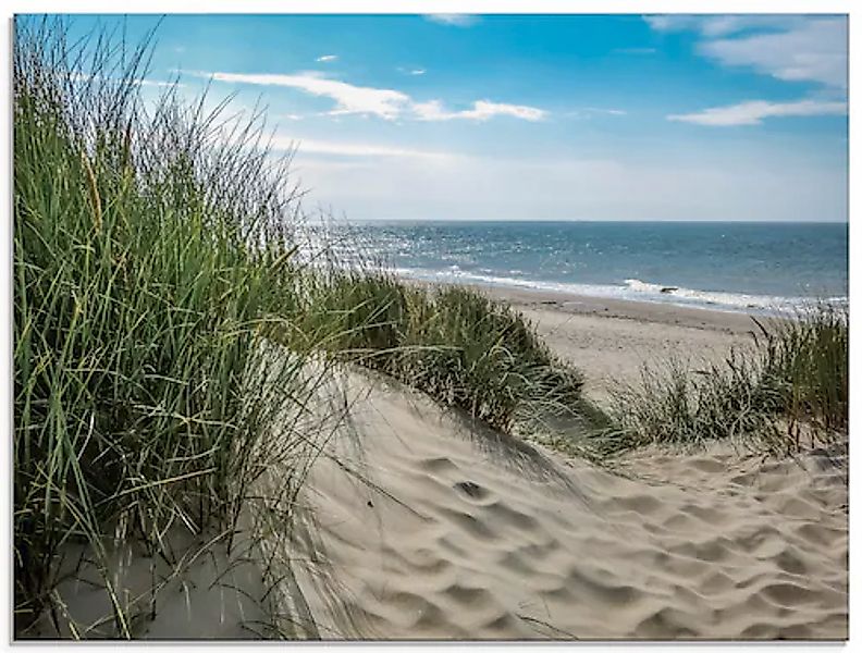 Artland Glasbild »Dünenlandschaft im Sommer an der Nordsee« Strand 1 Stk. t günstig online kaufen