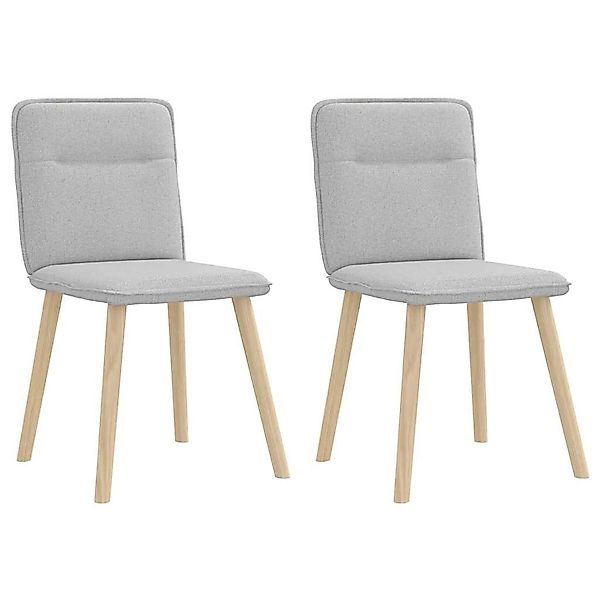 vidaXL Esszimmerstühle 2 Stk Wolkengrau Stoff 4101229 günstig online kaufen