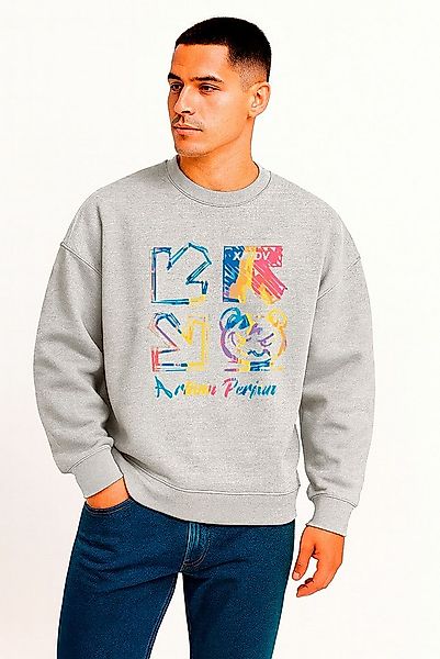 Banco Sweatshirt Herren Oversize Rundhals Pullover Oversized Fit Extra weit günstig online kaufen