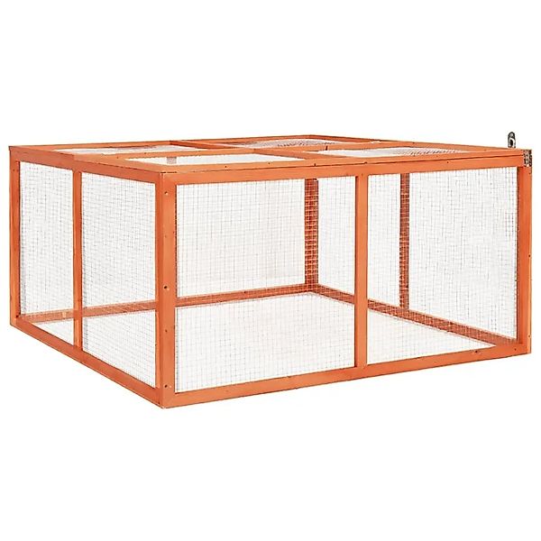 vidaXL Kaninchenstall 124x120x60 cm Massivholz Tanne günstig online kaufen