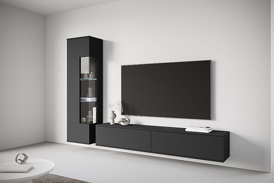 OTTO home Wohnwand "Kenia, Vitrine Türanschlag links/rechts wechselbar" Kom günstig online kaufen