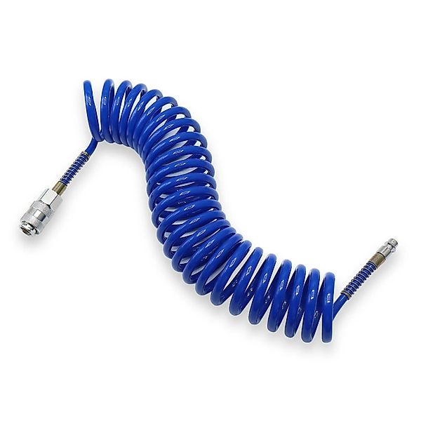 CCLIFE Druckluftschlauch Spiralschlauch 5 Meter 1/4 Zoll für Kompressor Wer günstig online kaufen