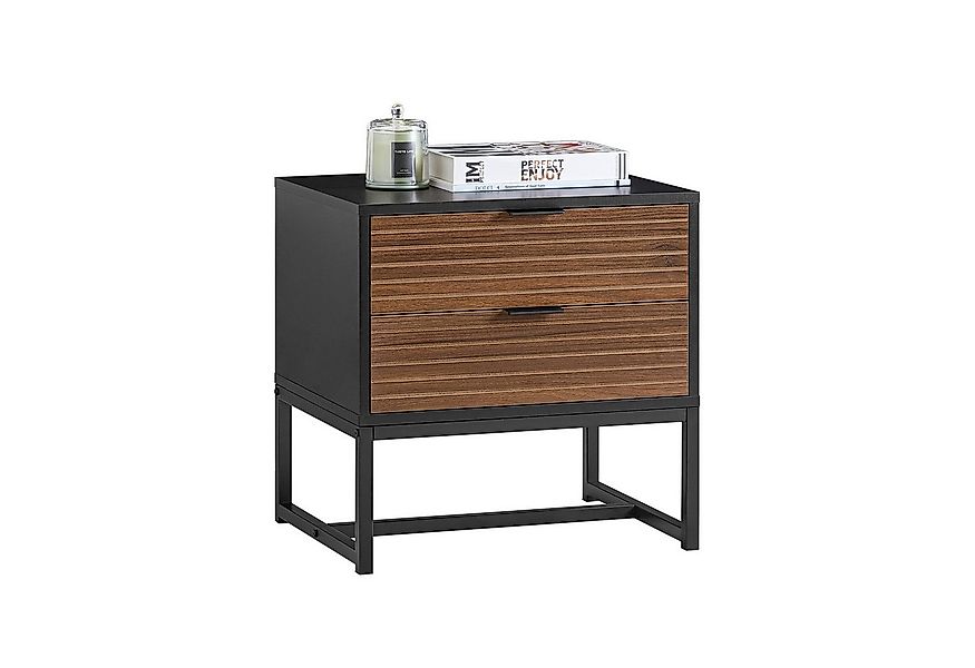 SoBuy Nachttisch FBT156, Nachtschrank mit 2 Schubladen Sofatisch Beistellti günstig online kaufen