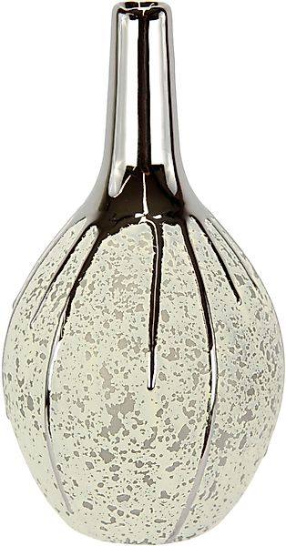 I.GE.A. Dekovase "Keramik Vase" Keramik-Vase, Blumenvase gepunktet günstig online kaufen