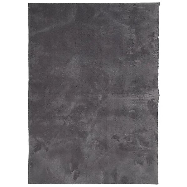 vidaXL Teppich HUARTE Kurzflor Weich und Waschbar Anthrazit 200x280 cm 3750 günstig online kaufen