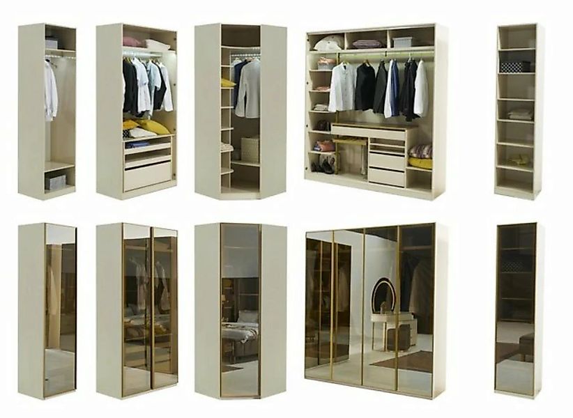 JVmoebel Eckkleiderschrank Begehbarer Kleiderschrank Möbel Glasschrank getö günstig online kaufen