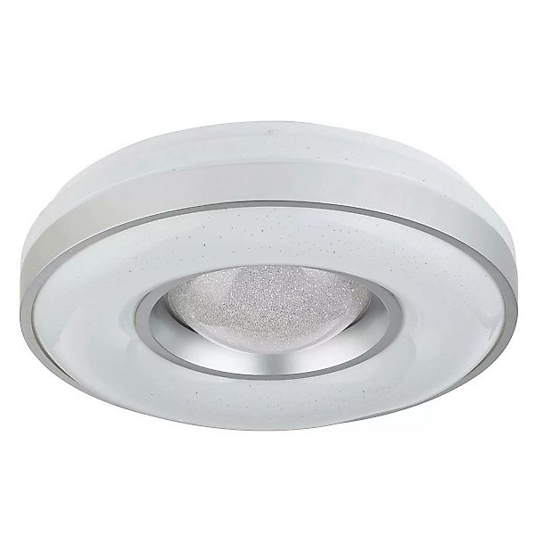 LED-Deckenlampe Colla mit Metallrahmen in Silber günstig online kaufen