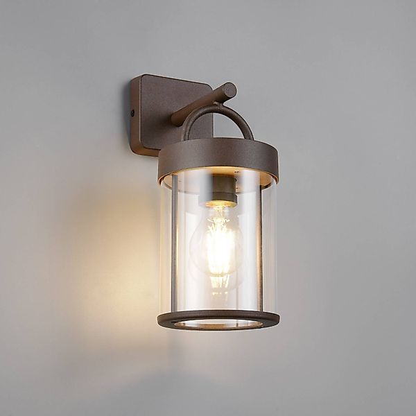 Außenwandleuchte Almeria, rost, Alu, Höhe 29 cm, IP44 günstig online kaufen