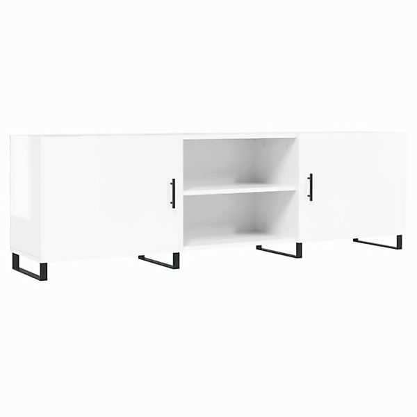 vidaXL TV-Schrank TV-Schrank Hochglanz-Weiß 150x30x50 cm Spanplatte günstig online kaufen