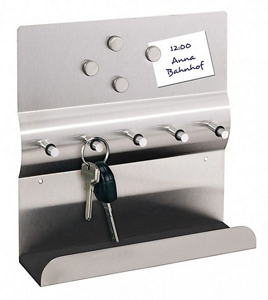 Haushalt International Schlüsselbrett Elegante Edelstahl-Schlüsselleiste mi günstig online kaufen
