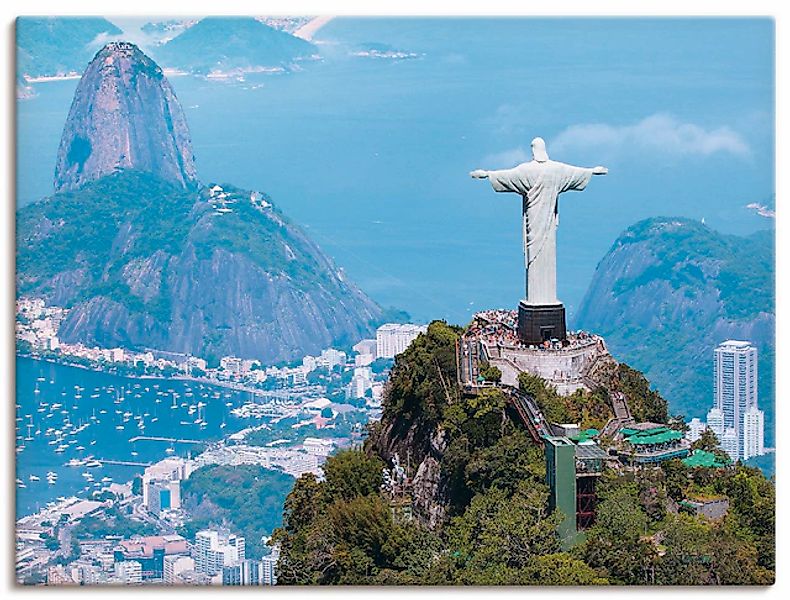 Artland Wandbild »Rio de Janeiro mit Cristo« Gebäude 1 Stk. tlg. als Alubil günstig online kaufen