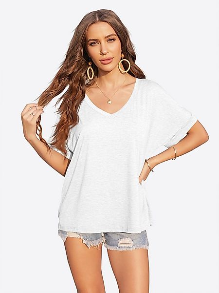 Imily Bela T-Shirt Damen Lässige Lockere Sommertops (Packung, 1-tlg., 1per- günstig online kaufen