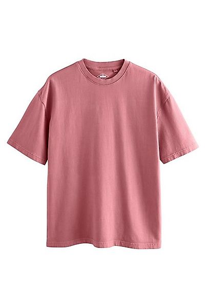Next Print-Shirt Stückgefärbtes T-Shirt aus schwerer Baumwolle (1-tlg) günstig online kaufen