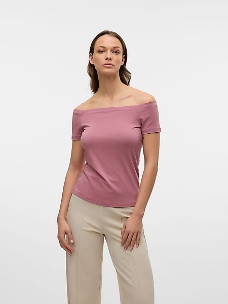 Vero Moda T-Shirt Schulterfreies Kurzarm Trendiger günstig online kaufen