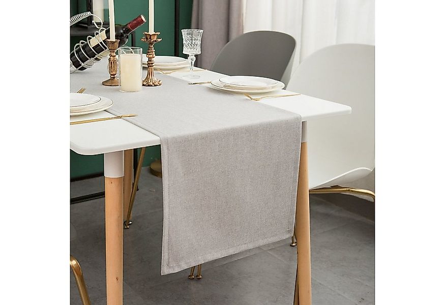 Simurq Tischläufer Modern Outdoor - Indoor Abwaschbar, (Table Runner Tischb günstig online kaufen